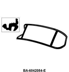 REAR/BACK WINDOW SEAL - 52 2DR HARDTOP #60B W/3 PIECE GLASS