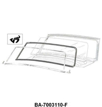 WINDSHIELD SEAL - 52-54 PASS/MERC COUPE,SEDAN,WAGON WITH GROOVE FOR CHROME