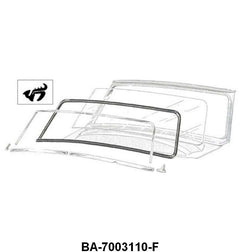 WINDSHIELD SEAL - 52-54 PASS/MERC COUPE,SEDAN,WAGON WITH GROOVE FOR CHROME