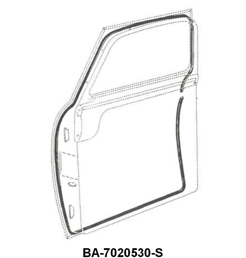 DOOR SEALS - 52-54 PASS/MERC 2DR SEDAN & WGN/SDN DELIVERY