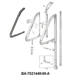 VENT WINDOW SEALS - 52-54 FORD/MERCURY COUPE, SEDAN, WAGON