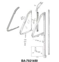 BACK EDGE VENT WINDOW SEALS - 52-54 FORD/MERCURY COUPE, SEDAN, WAGON