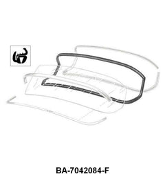 REAR/BACK WINDOW SEAL - 52-54 PASS/MERCURY SEDAN WITH CHROME