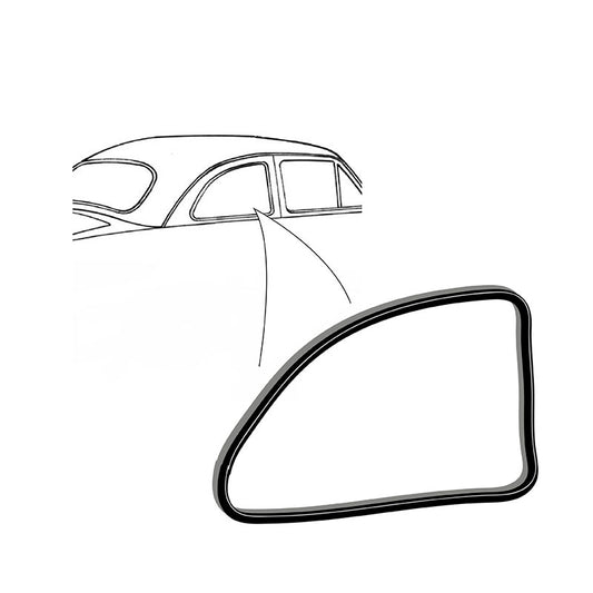 STATIONARY QUARTER WINDOW SEALS - 52-54 COUPE BODY # 72