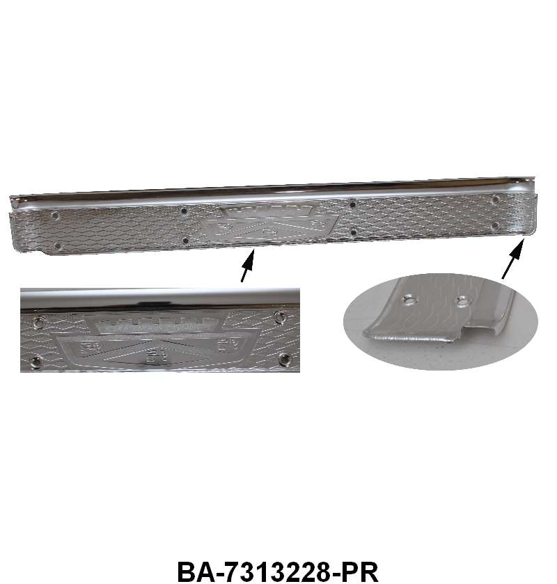 REAR DOOR SCUFF PLATES - 52-54 4DR SDN & WGN REAR