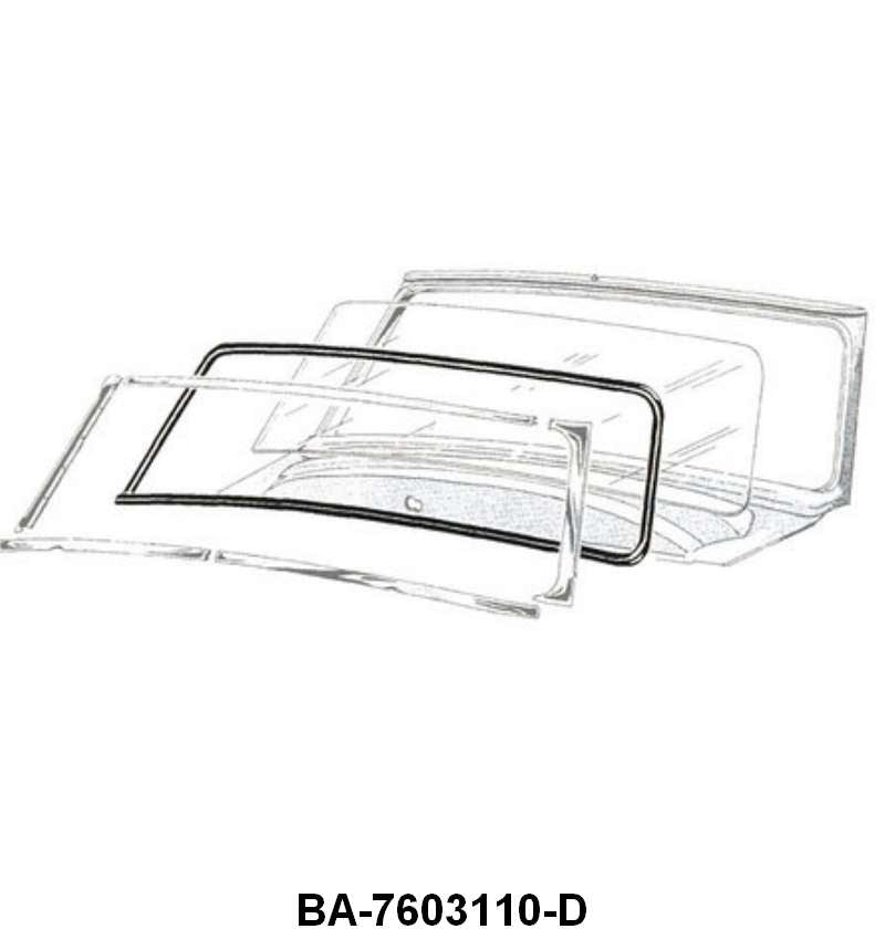 WINDSHIELD SEAL - 52-54 PASS/MERCURY HARDTOP & CONVERTIBLE