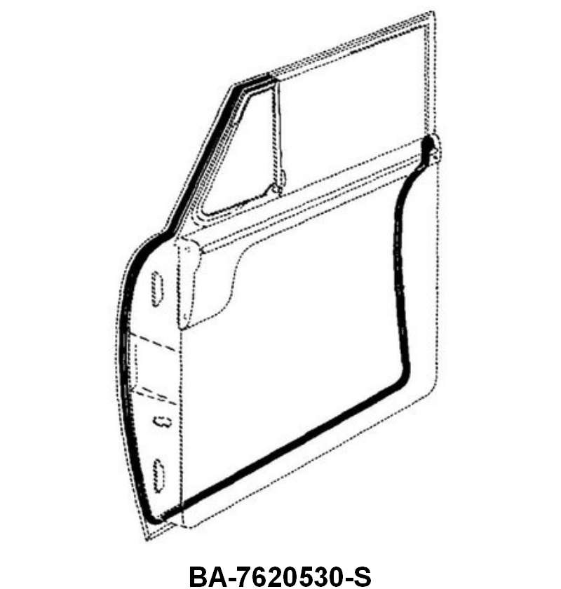 DOOR SEALS - 52-54 PASSENGER CONVERTIBLE/HARDTOP