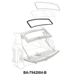 REAR/BACK WINDOW SEAL - 52-54 FORD/MERCURY WAGON WITH TRIM