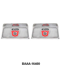 RUNNING BOARD STEP PLATES WITH FORD CREST - 53-56 F-100/350