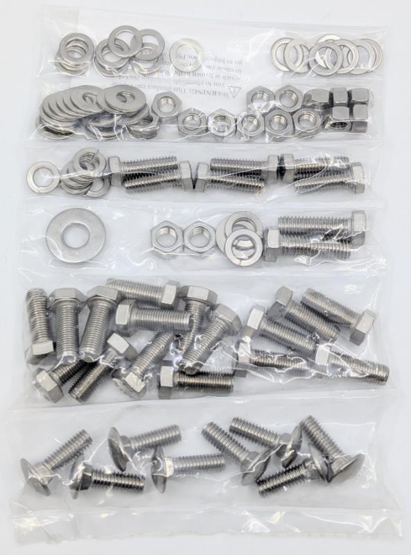 STAINLESS RUNNING BOARD BOLT KIT - 53-56 F-100