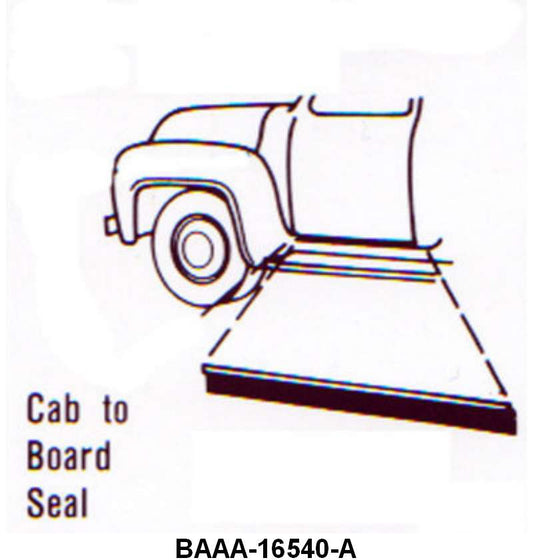 RUNNING BOARD TO CAB SEALS - 53-55 F-100/F-350