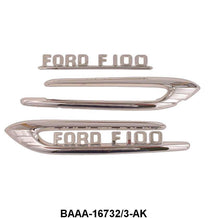 HOOD SIDE BOOMERANGS - 53-54 F-100/F-250 WITHOUT THE "F-100" EMBLEMS