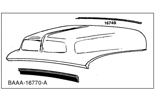 HOOD TO RADIATOR SEAL - 53-56 F-100/F-350