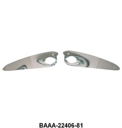 STAINLESS OUTSIDE DOOR HANDLE SHIELDS - 53-56 F-100/F-350