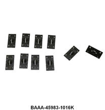 LOCK SIDE DOOR GLASS RUN CLIP - 52-58 PASS, 53-66 F-100/F-350 SET OF 10