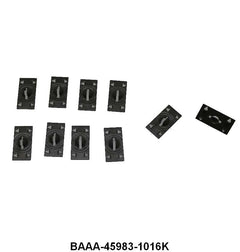 LOCK SIDE DOOR GLASS RUN CLIP - 52-58 PASS, 53-66 F-100/F-350 SET OF 10