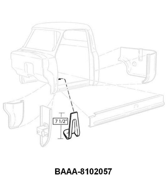 FRONT BODY MOUNT - 53-56 F-100/F-350 LH