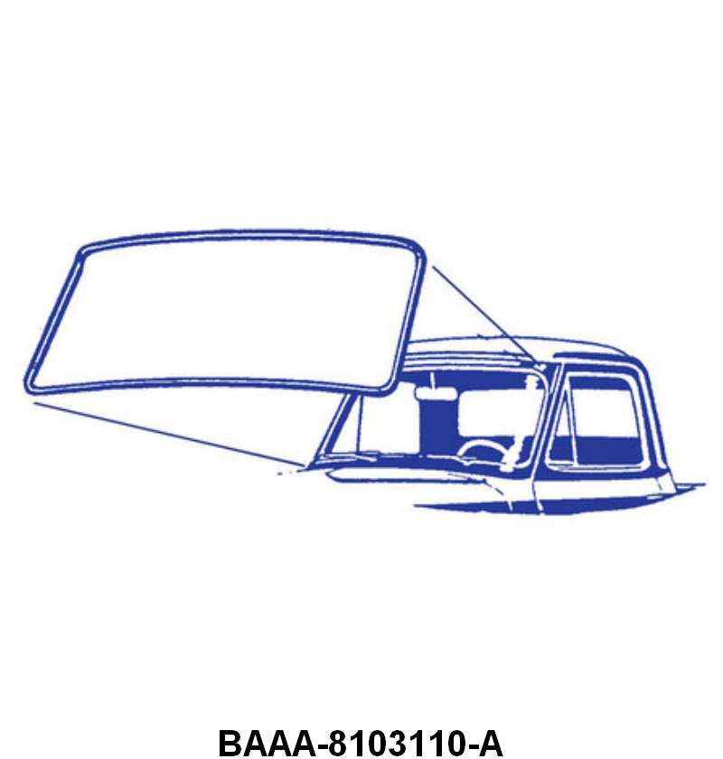 WINDSHIELD SEAL - 53-55 F-100/F-350