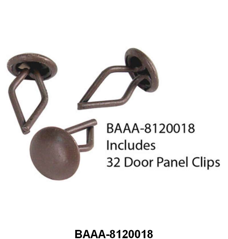DOOR PANEL CLIPS - 53-56 F-100/F-350  32 pcs