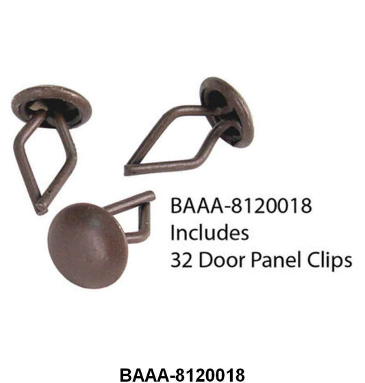 DOOR PANEL CLIPS - 53-56 F-100/F-350  32 pcs