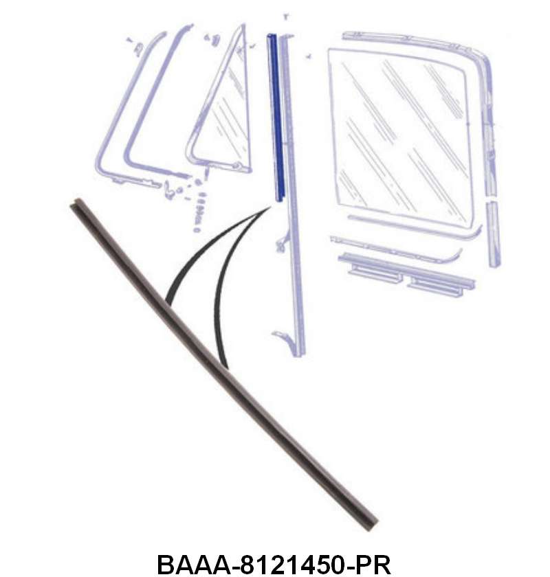 BACK EDGE VENT WINDOW SEALS - 53-55 F-100/F-350