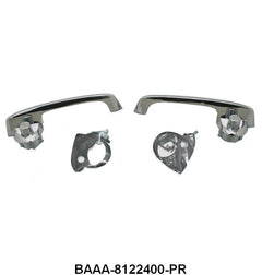 OUTSIDE DOOR HANDLES WITH BUTTONS & PADS - 53-60 F-100/F-350