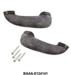 DOOR ARM REST KIT - 49-51 PASS, 51-56 F-100/F-350, BLACK BASE