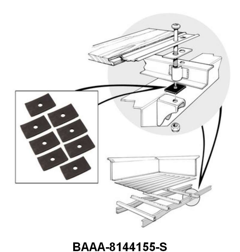 BED TO FRAME PADS - 53-56 F-100