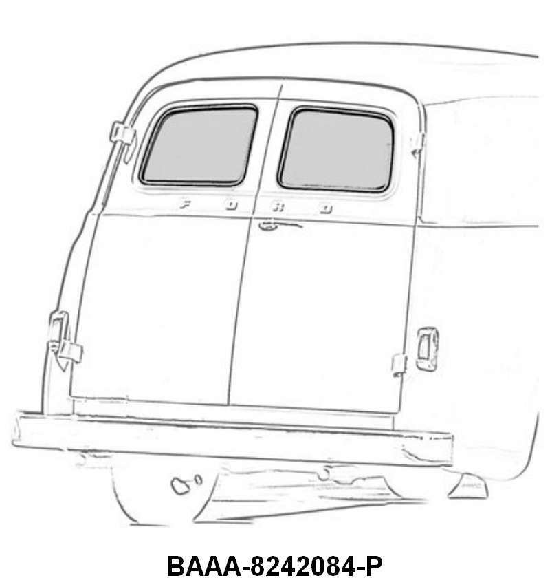 REAR/BACK WINDOW SEALS - 53-56 PANEL