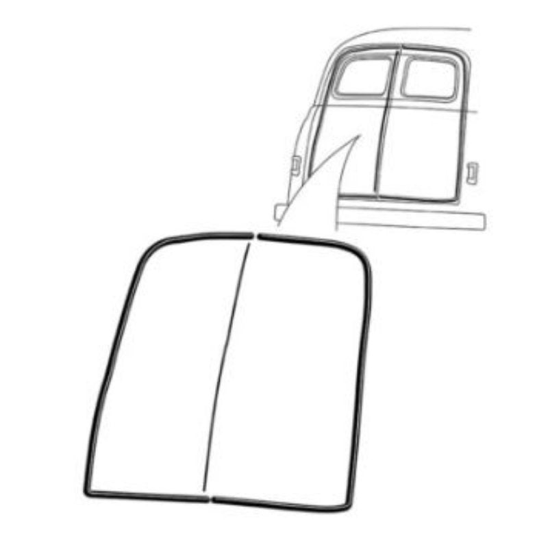 PANEL REAR DOOR SEALS - 53-56 PANEL
