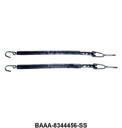 STAINLESS STEPSIDE TAILGATE CHAINS - 53-72 F-100