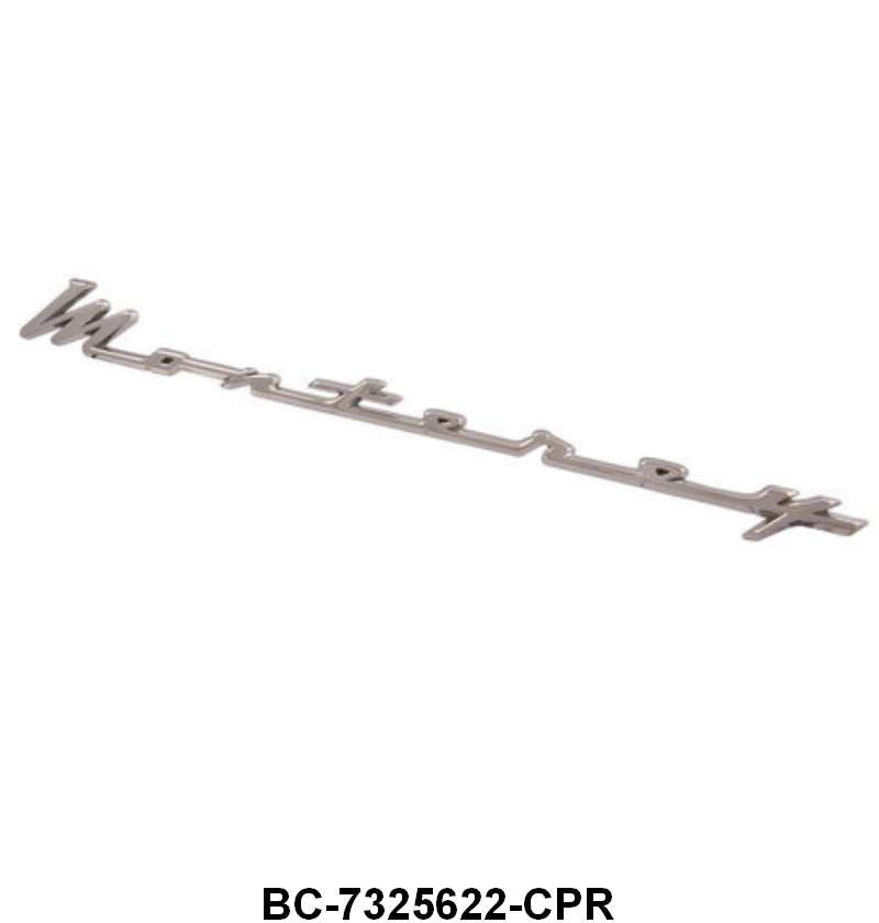 QUARTER PANEL EMBLEM SCRIPTS - 52-56 "MONTEREY"