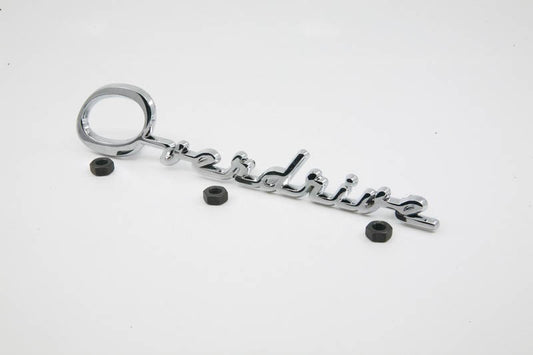 OVERDRIVE EMBLEM (SCRIPT) - 53-55 PASS TRUNK, 53-56 F-100/F-350 HOOD