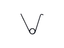 DOOR WINDOW FLIPPER SPRING - 56 2DR HARDTOP, RH, COILED AT ONE END