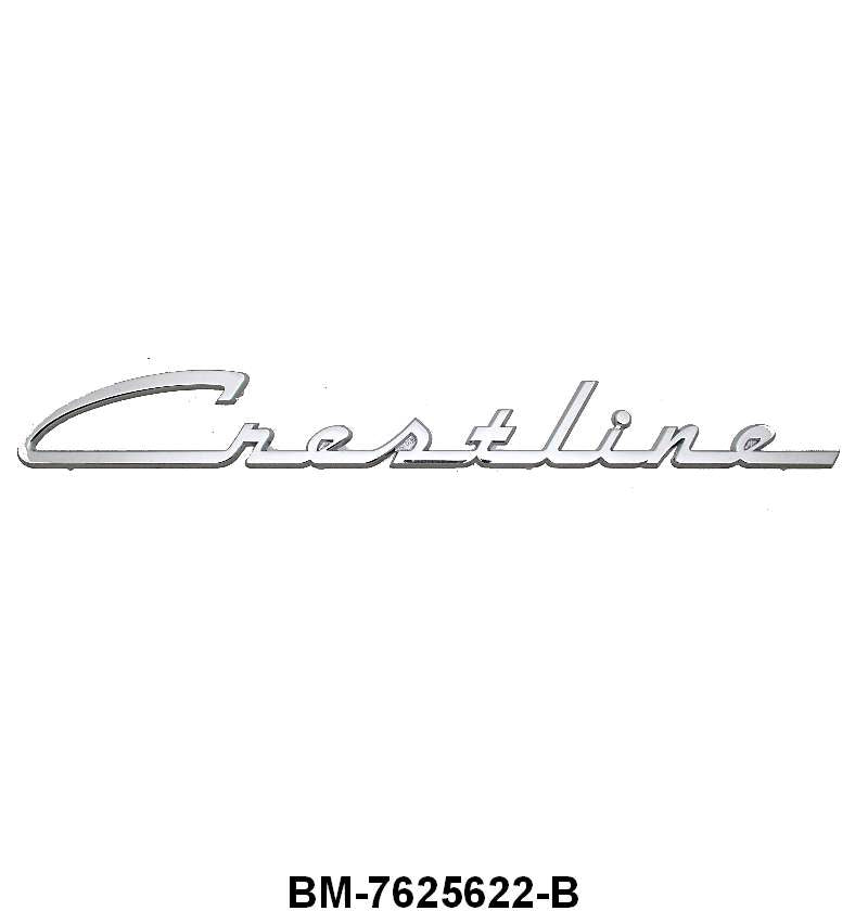 QUARTER PANEL EMBLEM SCRIPT - 54 PASS "CRESTLINE" 2 REQUIRED