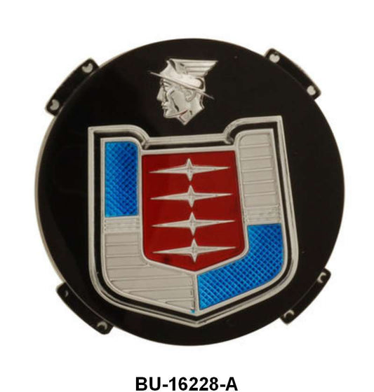 FRONT FENDER OR HUB CAP CENTER EMBLEM - 56 MERCURY
