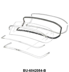 REAR/BACK WINDOW SEAL - 53-54 MERC 2DR HARDTOP # 60B, 60E, 60F