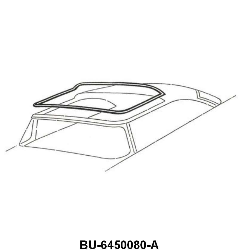 GLASS TOP RUBBER SEAL - 55-56 MERCURY