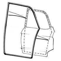 REAR DOOR SEALS - 60-61 GALAXIE 4DR SEDAN #54 & #58