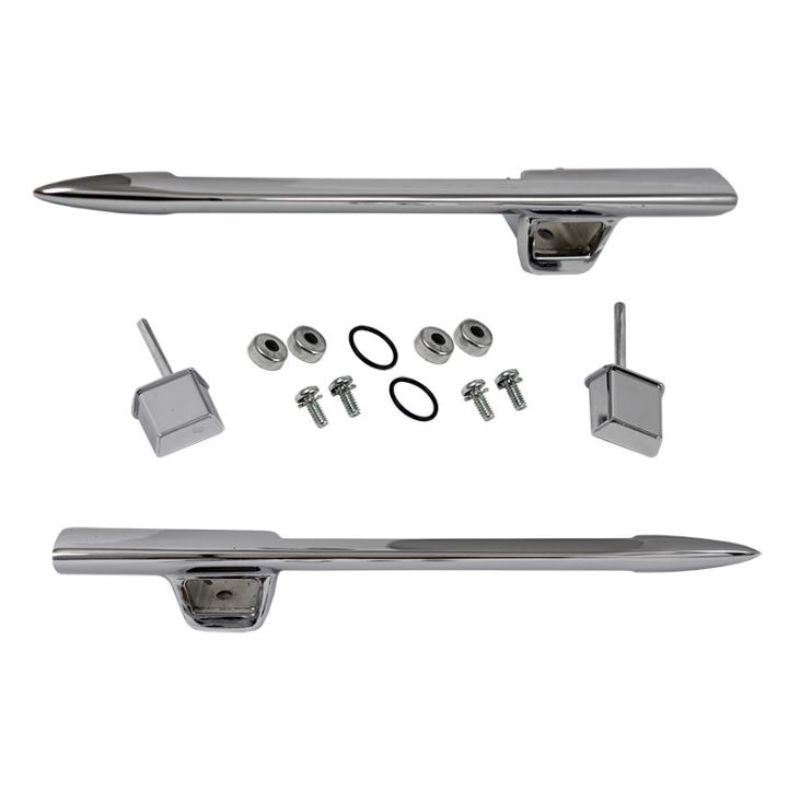 OUTSIDE DOOR HANDLES - 61 GALAXIE W/BUTTONS