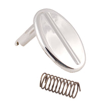 TRUNK LID LOCK CYLINDER COVER AND SPRING - 61-62 GALAXIE