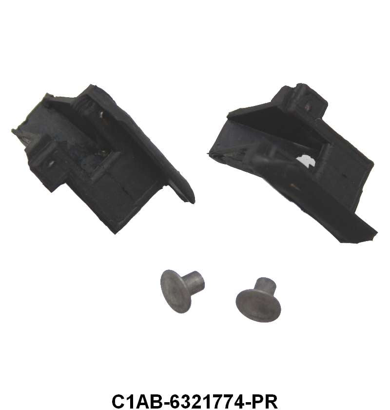 UPPER DOOR GLASS BUMPER - 60-63 GALAXIE #63A/65/65A/75/75A/76/76B