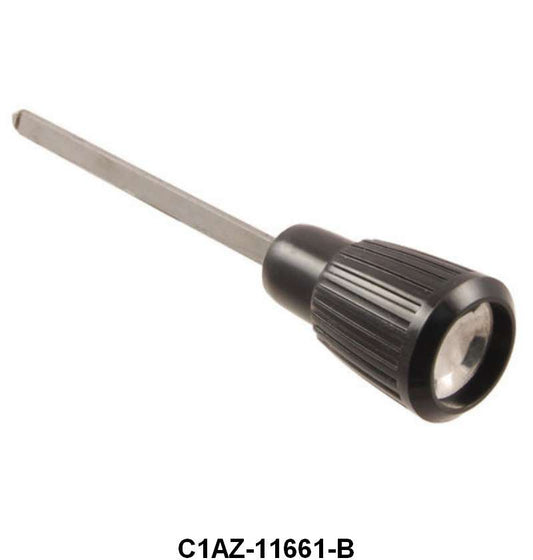 HEADLIGHT SWITCH KNOB WITH SHAFT - 61 GALAXIE BLACK
