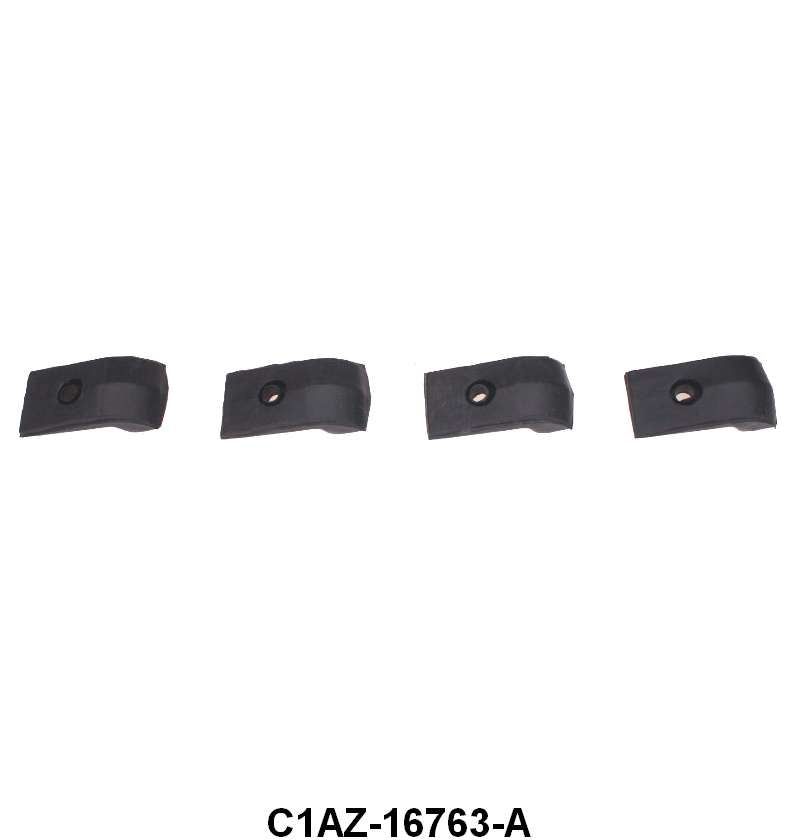 HOOD SIDE BUMPERS ON FENDERS - 61-62 GALAXIE  4pcs