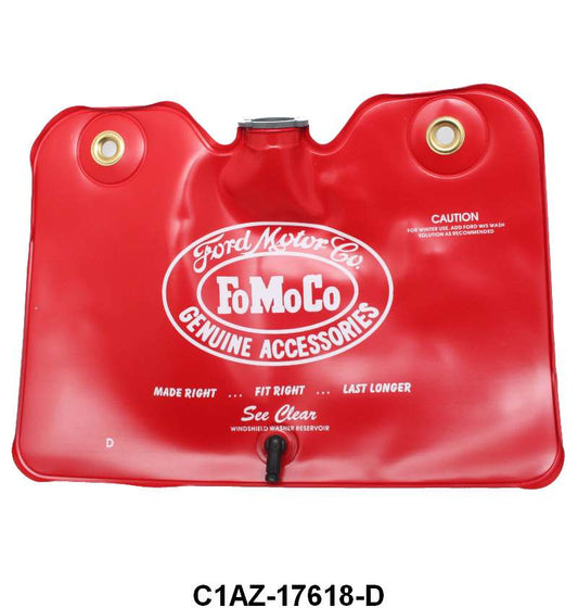 WINDSHIELD WASHER RESERVOIR - 61-66 GLX, 61-63 T-BIRD, 65-67 PICKUP RED