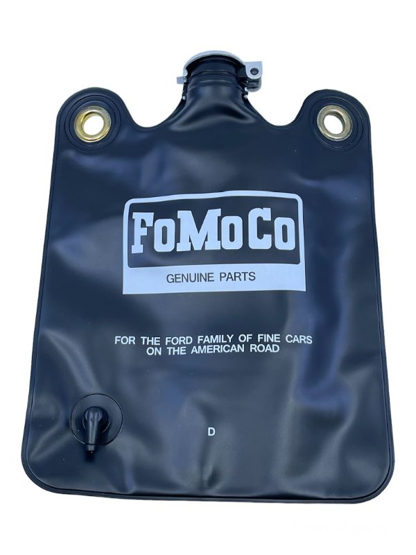 WINDSHIELD WASHER RESERVOIR - 66-BEFORE 3/1/67 FLCN/FRLN/MUST BLACK W/WHITE