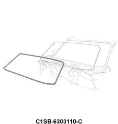 WINDSHIELD SEAL - 61-63 T-BIRD HARDTOP