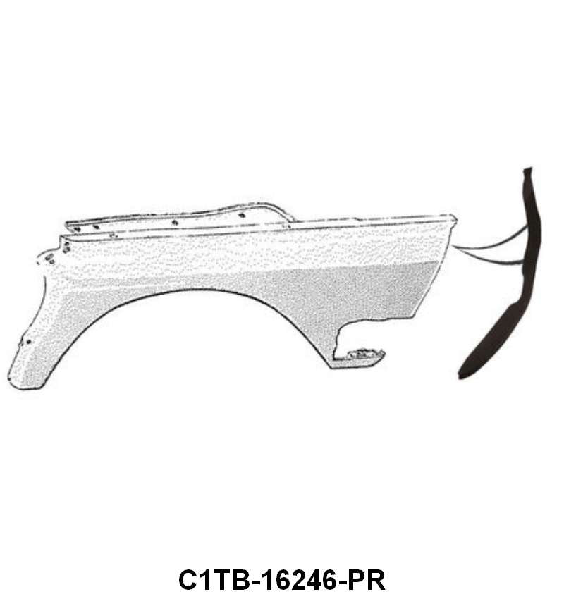 REAR OF FRONT FENDER TO FRONT OF CAB SEAL - 61-66 F-100/F-350