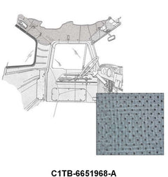 PERFORATED CARDBOARD HEADLINER - 61-63 UNIBODY SMALL WINDOW