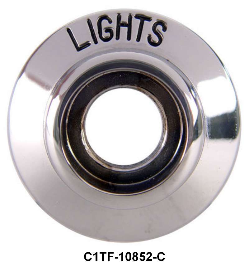 HEADLIGHT SWITCH BEZEL - 62-63 FAIRLANE, 61-72 F-100/F-350 61-69 ECONO